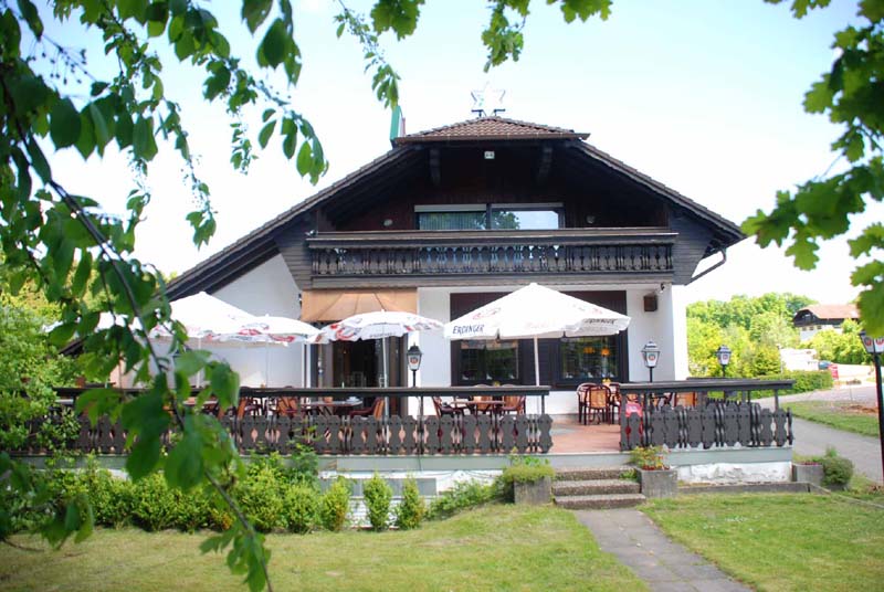 Restaurant and hotel exterior view